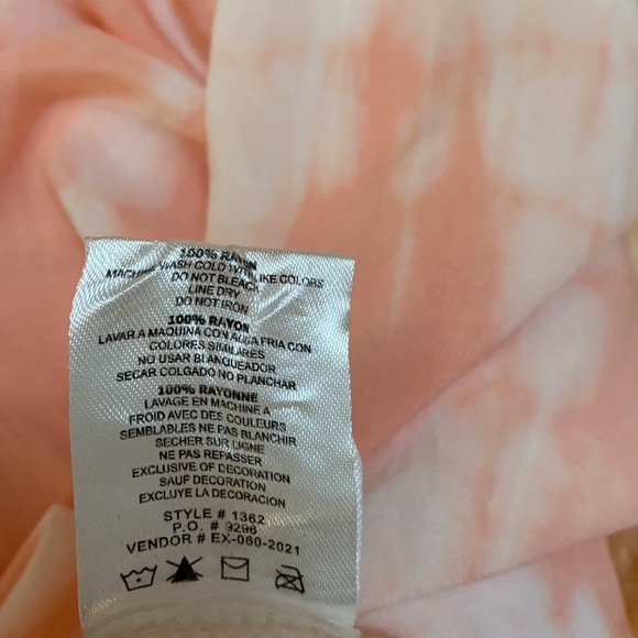 FIRM! NEW! Kiwi + Punch Miami Wide Leg Tie Dye Pants Swim Cover Up Sz Large - Picture 4 of 4